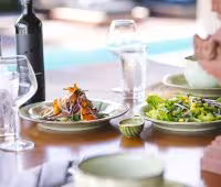 Villa Kayajiwa, Deliciosa cocina con productos frescos